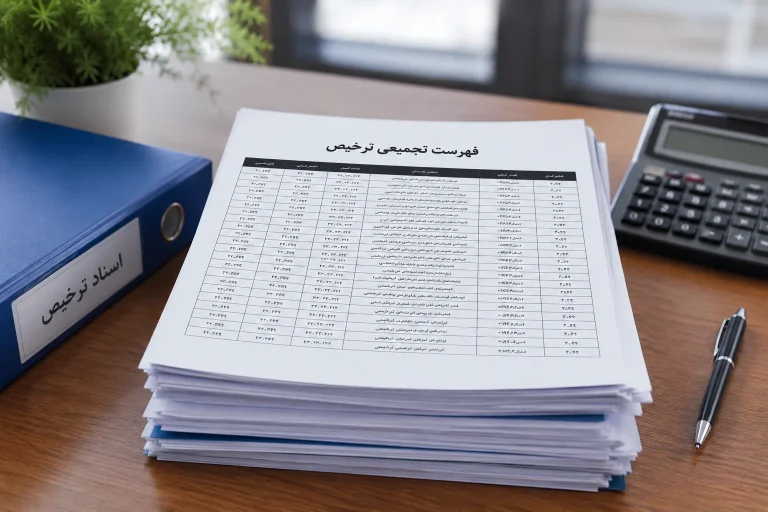 فهرست تجمیعی ترخیص درصدی